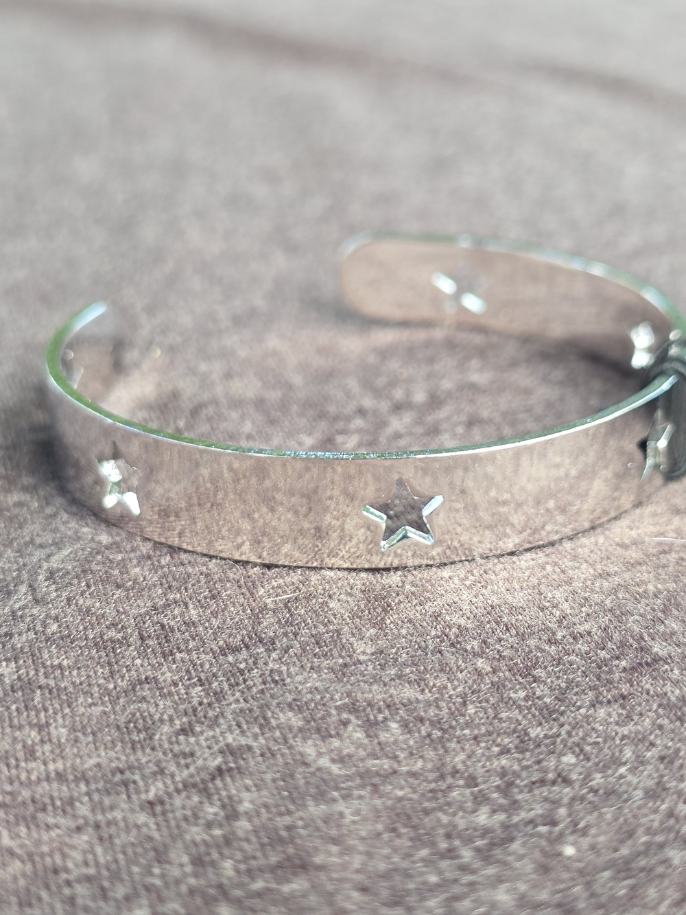 paparazzi Silver Star Cutout Cuff Bracelet